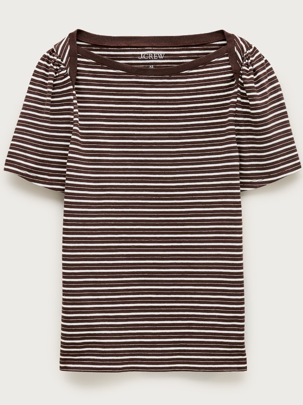 NWT J.Crew Vintage Jersey Puff-sleeve T-shirt in Stripe